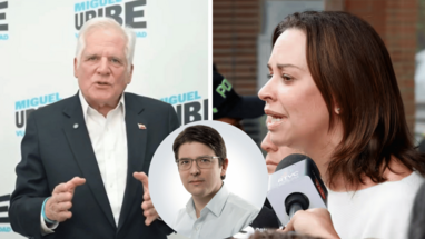 Miguel Uribe Londoño y Maria Claudia Tarazona, familiares de Miguel Uribe Turbay