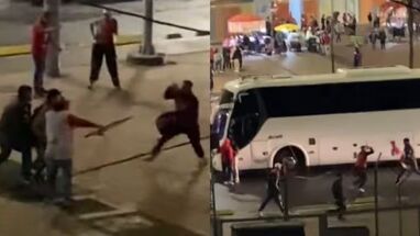 Disturbios a la salida de El Campín tras la conmemoración del aniversario número 85 del Independiente Santa Fe