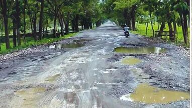 Vía en mal estado en el Urabá antioqueño