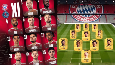 Bayern Múnich y PSG dejaron ver las alineaciones titulares 