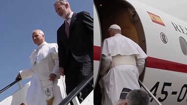 papa regresa a roma después de agenda en españa