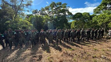 99 integrantes de la disidencia Coordinadora Nacional Ejército Bolivariano ingresaron a la Zona de Ubicación Temporal en Putumayo
