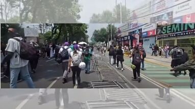 protestas méxico inauguración mundial