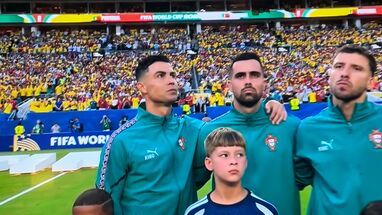 Cristiano Ronaldo y Roberto Martínez 