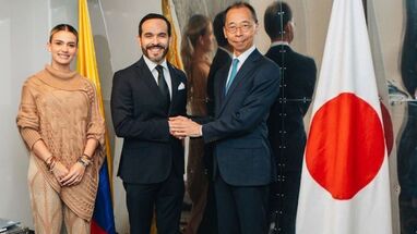 Abelardo De la Espriella y Embajador de Japón en Colombia
