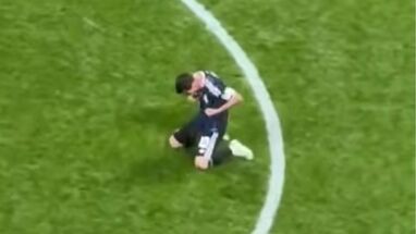 Lionel Messi celebra el paso a la final del Mundial
