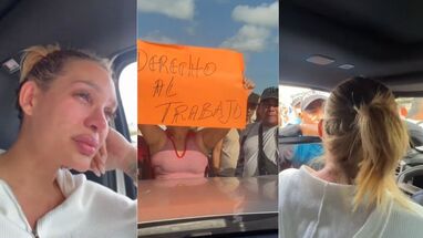 Andrea Valdiri fue insultada por manifestantes en La Guajira