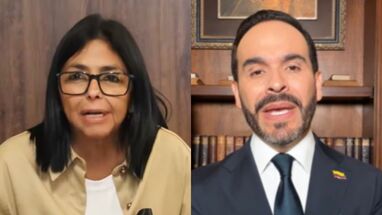 Delcy Rodríguez y Abelardo De la Espriella