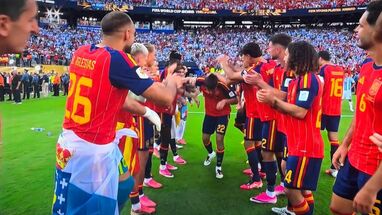 España campeona pasillo