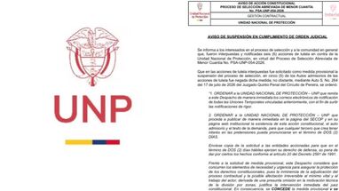 Juez suspende contrato de escoltas de la UNP, denunciado por Abelardo De La Espriella.
