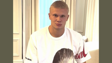 Erling Haaland sorprende con radical cambio de look