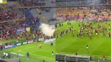 Pelea hinchas