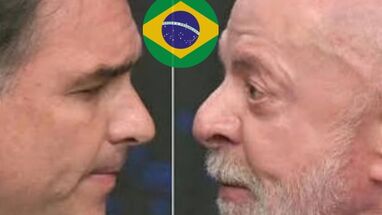 Lula da Silva y Flávio Bolsonaro