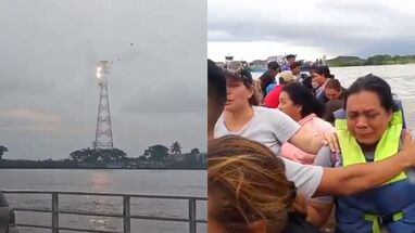 Pánico en el río Orinoco: cable de alta tensión cayó sobre lancha con pasajeros