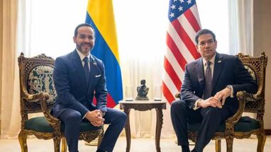 Abelardo de la Espriella y Marco Rubio visita