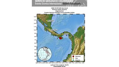 Boletín terremoto en Panamá