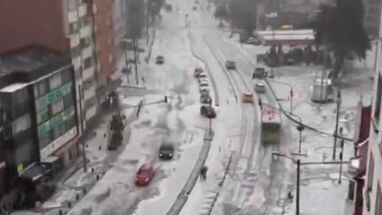 Granizo en Bogotá