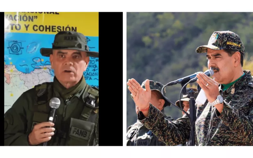 vladimir padrino y nicolas maduro 