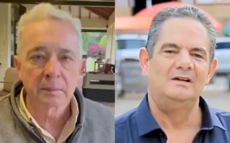 Álvaro Uribe Vélez y Germán Vargas Lleras
