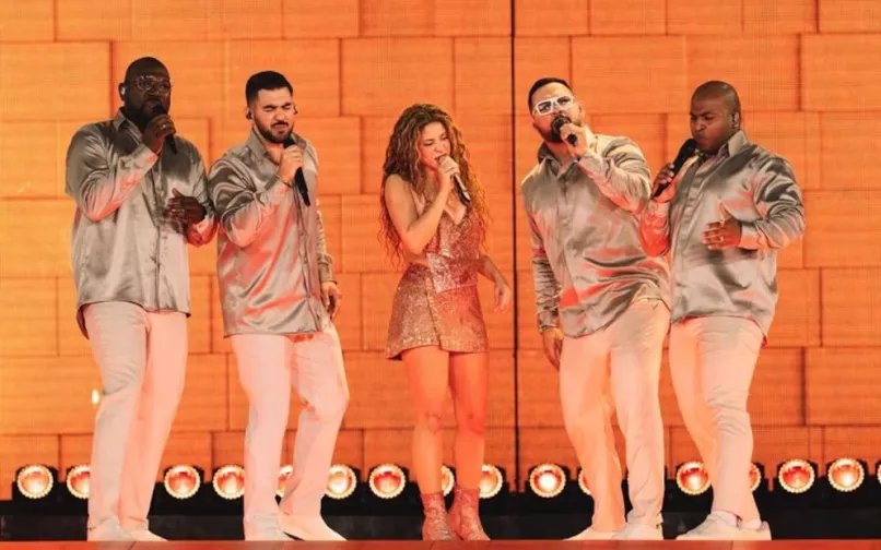 shakira y grupo niche en el pascual guerrero