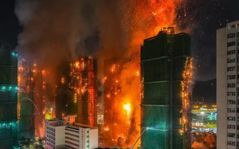 incendio en rascacielos de hong kong