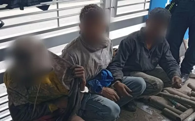 Integrantes de "Los Topos" 