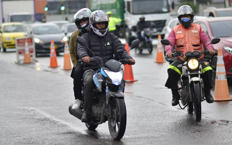 Motociclistas en Bogotá