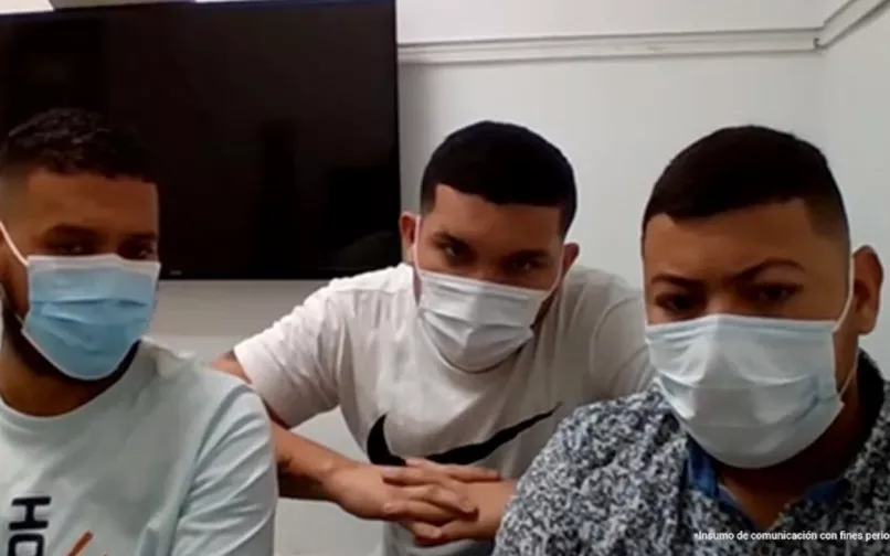 Patrulleros Octavio Darío Porras Vides, Iván Darío Olivo de Ávila y Esteban Gómez Ricard 