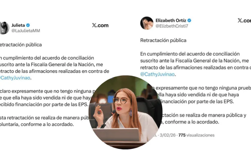 ber recibido financiación de ese sector.  Las retractaciones se dieron tras una conciliación llevada a cabo en la Fiscalía