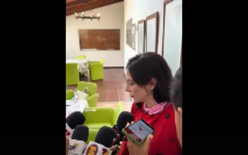 Maria Paz Gaviria en campaña