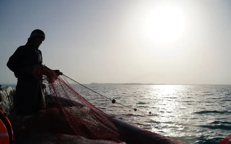 Pescador artesanal colombiano