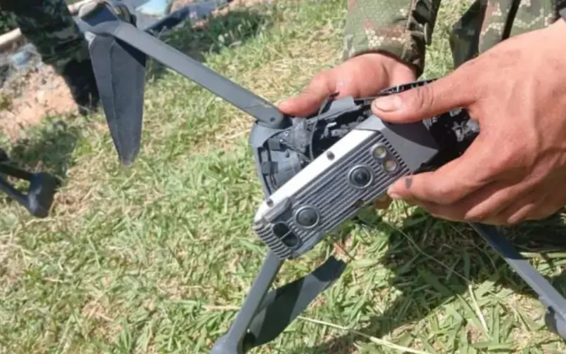 Ataque con drones. Foto: Ejército