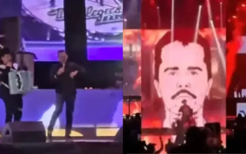 Pedro Segura en fiesta en honor a El Mencho