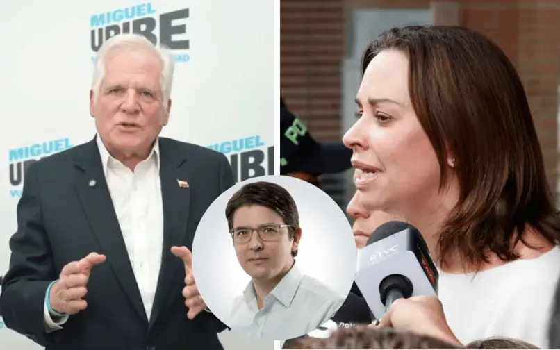 Miguel Uribe Londoño y Maria Claudia Tarazona, familiares de Miguel Uribe Turbay