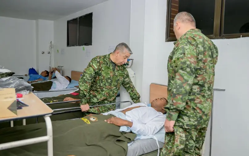 Militares atendidos en el Hospital Militar 
