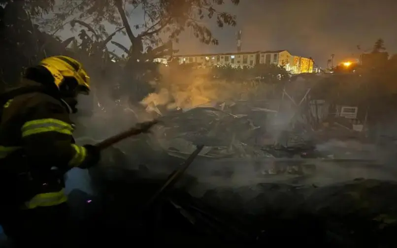 Incendio de vivienda en Cali