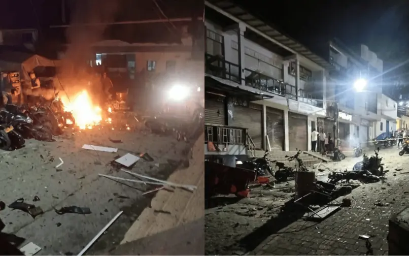 Moto con explosivos fue detonada en el municipio de Briceño, norte de Antioquia
