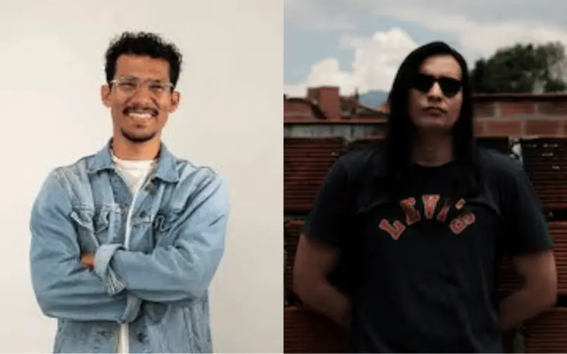 Los fotógrafos colombianos Ferley A. Ospina y Ever Andrés Mercado Puentes