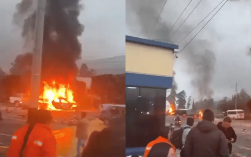 Explosión en peaje Zipaquirá–Ubaté