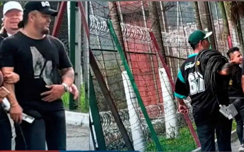 Nelson Velásquez ingresando a la Cárcel La Paz de Itagüí, Antioquia