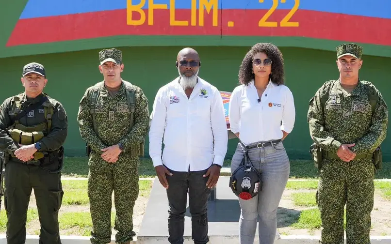 Alcalde de Bajo Baudó, Faustino Murillo; y gobernadora del Chocó, Nubia Córdoba