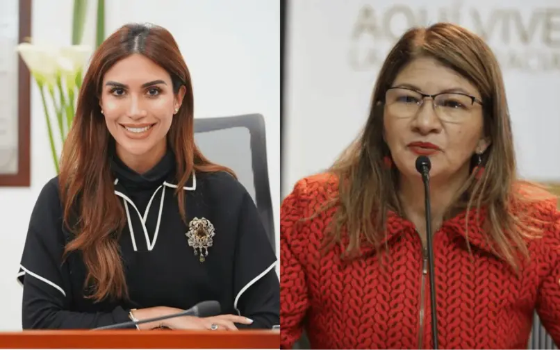 Saray Robayo esposa de Emilio Tapia y Sandra Ramírez, viuda de Tirofijo