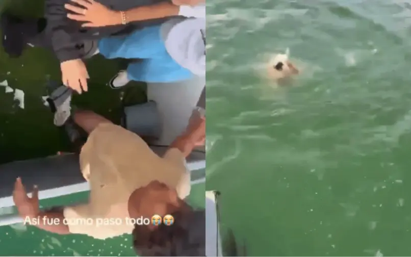 Imágenes de la desaparición de Alexánder Avendaño Varela, de 22 años, en el embalse Guatapé-El Peñol 