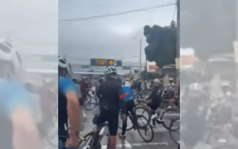 Ciclistas protestan por inseguridad en vía a La Calera