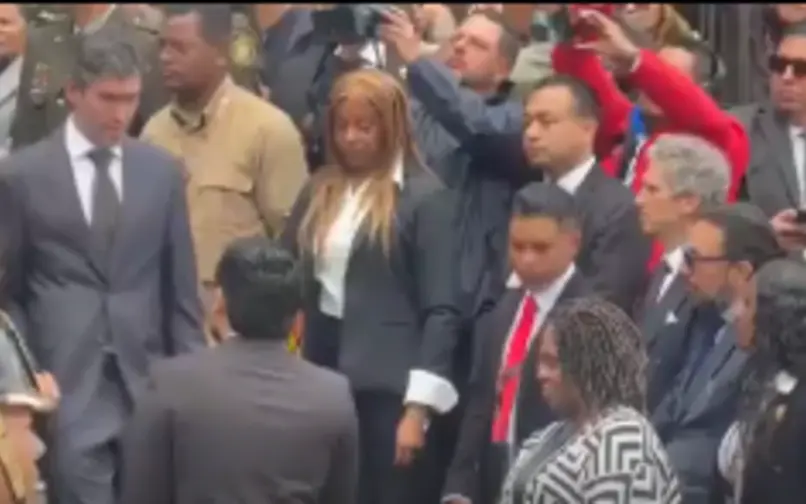 Francia Márquez en exequias de Germán Vargas Lleras