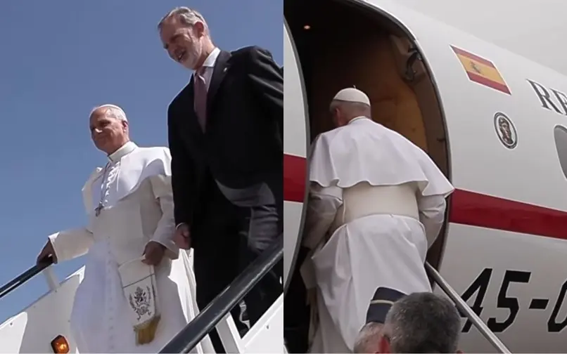 papa regresa a roma después de agenda en españa