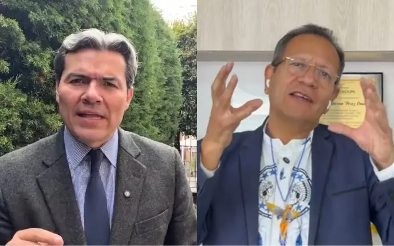 Mauricio Pava, abogado de Thomas Greg & Sons y Luis Guillermo Pérez Casas, abogado del Pacto Histórico