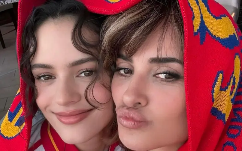 Rosalía y Penélope Cruz