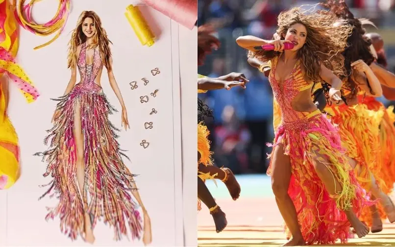 Roberto Cavalli diseñó el vestuario de Shakira para el show de medio tiempo de la final del Mundial 2026