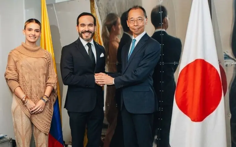 Abelardo De la Espriella y Embajador de Japón en Colombia
